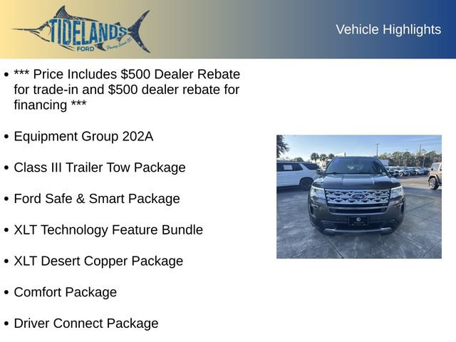 Used 2019 Ford Explorer XLT w/ Equipment Group 202A image 12