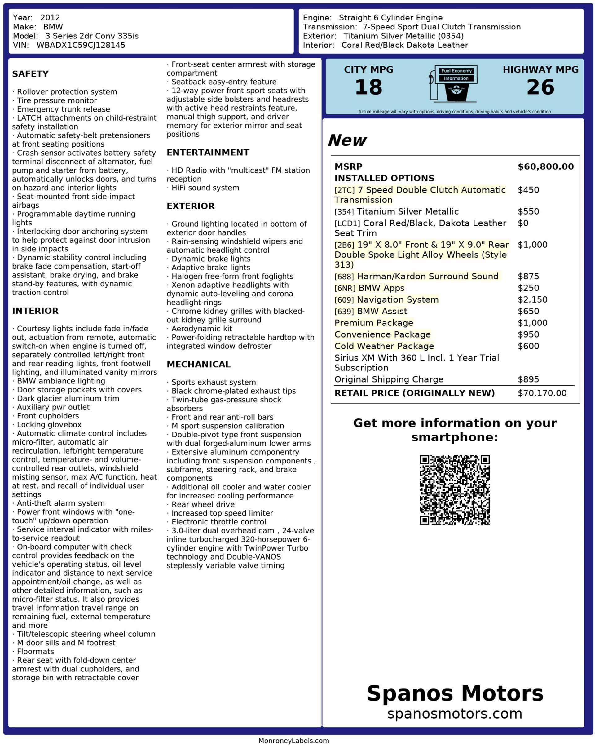 Used 2012 BMW 335is Convertible image 3