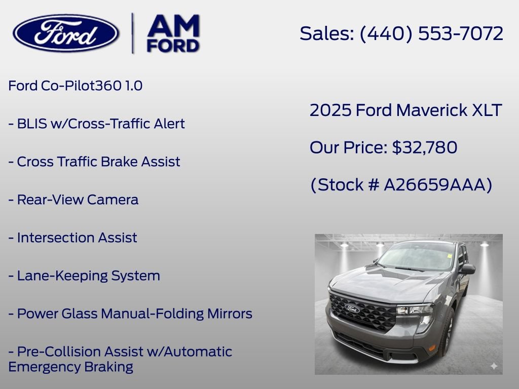 Used 2025 Ford Maverick XLT w/ 4K Tow Package AWD/4WD image 13