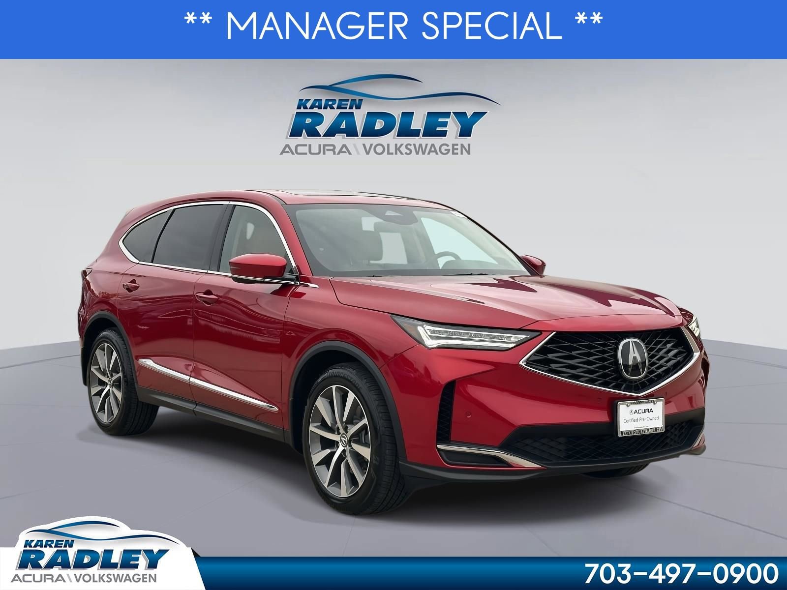 Certified 2025 Acura MDX FWD w/ Technology Package