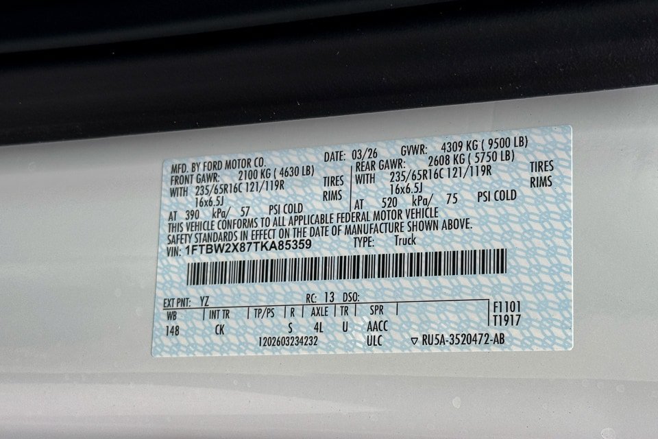 New 2026 Ford Transit 350 148 High Roof AWD w/ Exterior Upgrade Package image 20