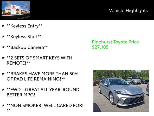 Certified 2025 Toyota Camry LE image 13