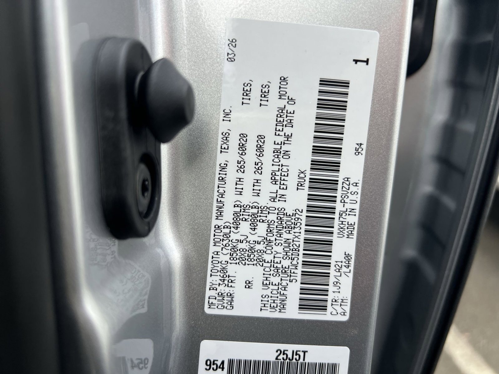 New 2026 Toyota Tundra Limited AWD/4WD image 21
