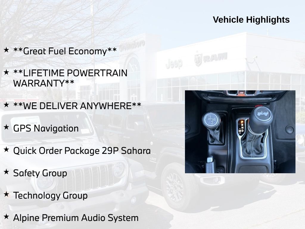 Used 2024 Jeep Wrangler Unlimited Sahara w/ Technology Group image 5