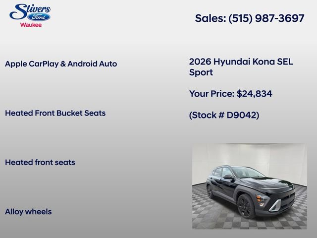 Used 2026 Hyundai Kona SEL Sport FWD image 16