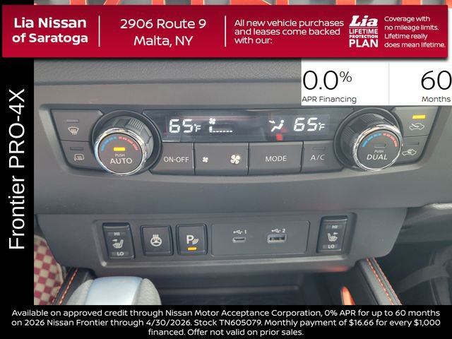 New 2026 Nissan Frontier PRO-4X w/ Pro-4x Convenience Package AWD/4WD image 21