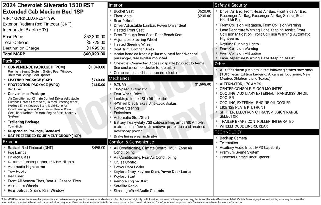 Certified 2024 Chevrolet Silverado 1500 RST w/ Convenience Package II AWD/4WD image 5