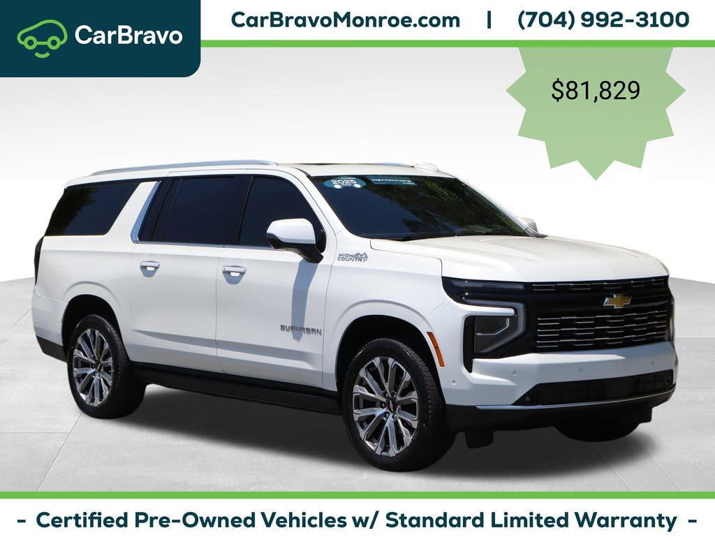 Certified 2025 Chevrolet Suburban High Country AWD/4WD image 9