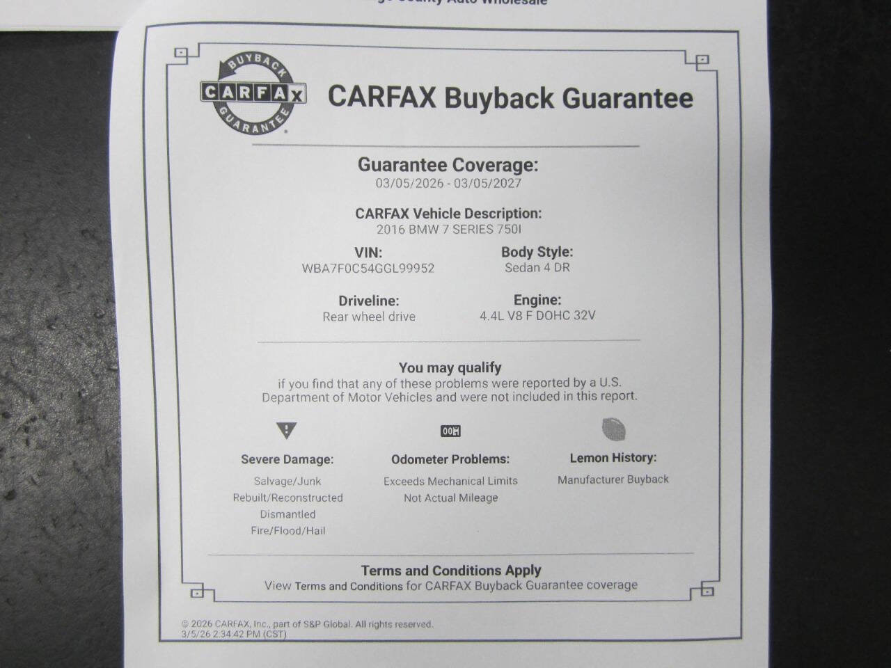 Used 2016 BMW 750i image 41