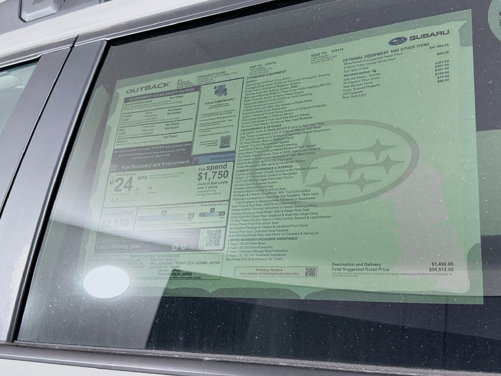 New 2026 Subaru Outback Touring XT AWD/4WD image 12
