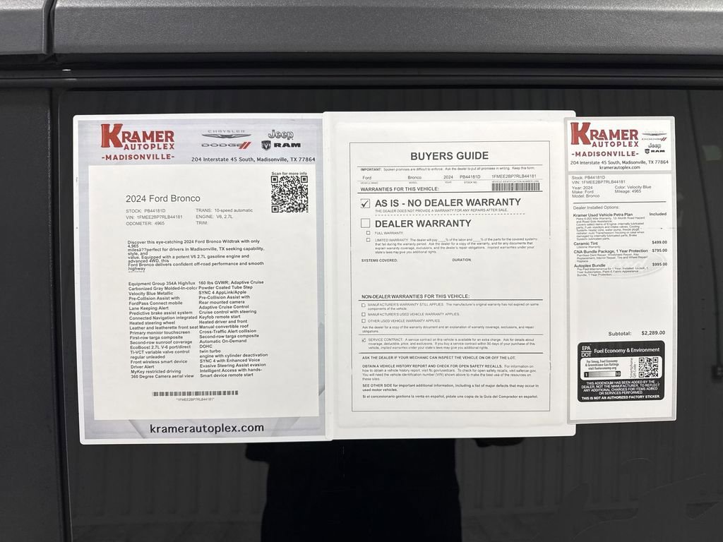 Used 2024 Ford Bronco Wildtrak image 35