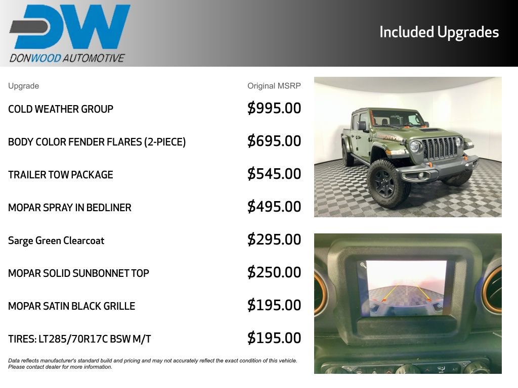 Used 2021 Jeep Gladiator Mojave w/ Cold Weather Group image 6