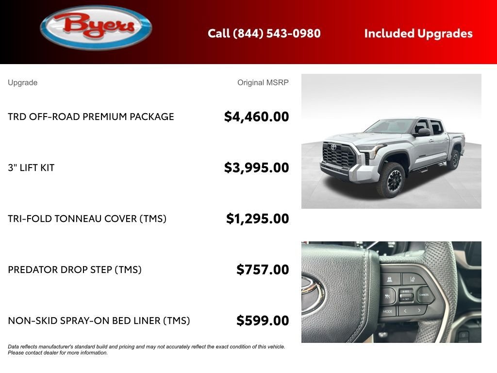 New 2026 Toyota Tundra SR5 w/ TRD Off-Road Premium Package AWD/4WD image 5