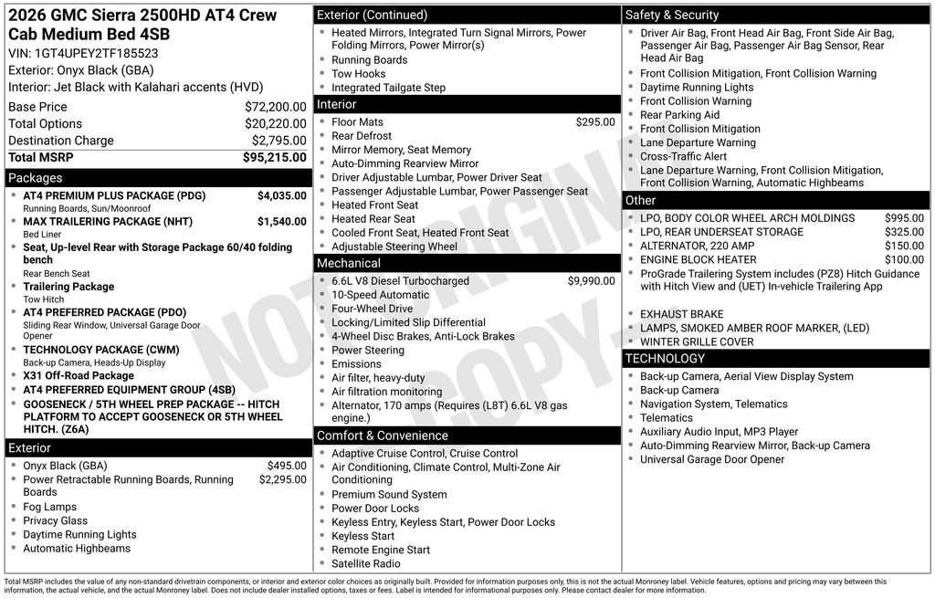 New 2026 GMC Sierra 2500 AT4 w/ AT4 Premium Plus Package image 45