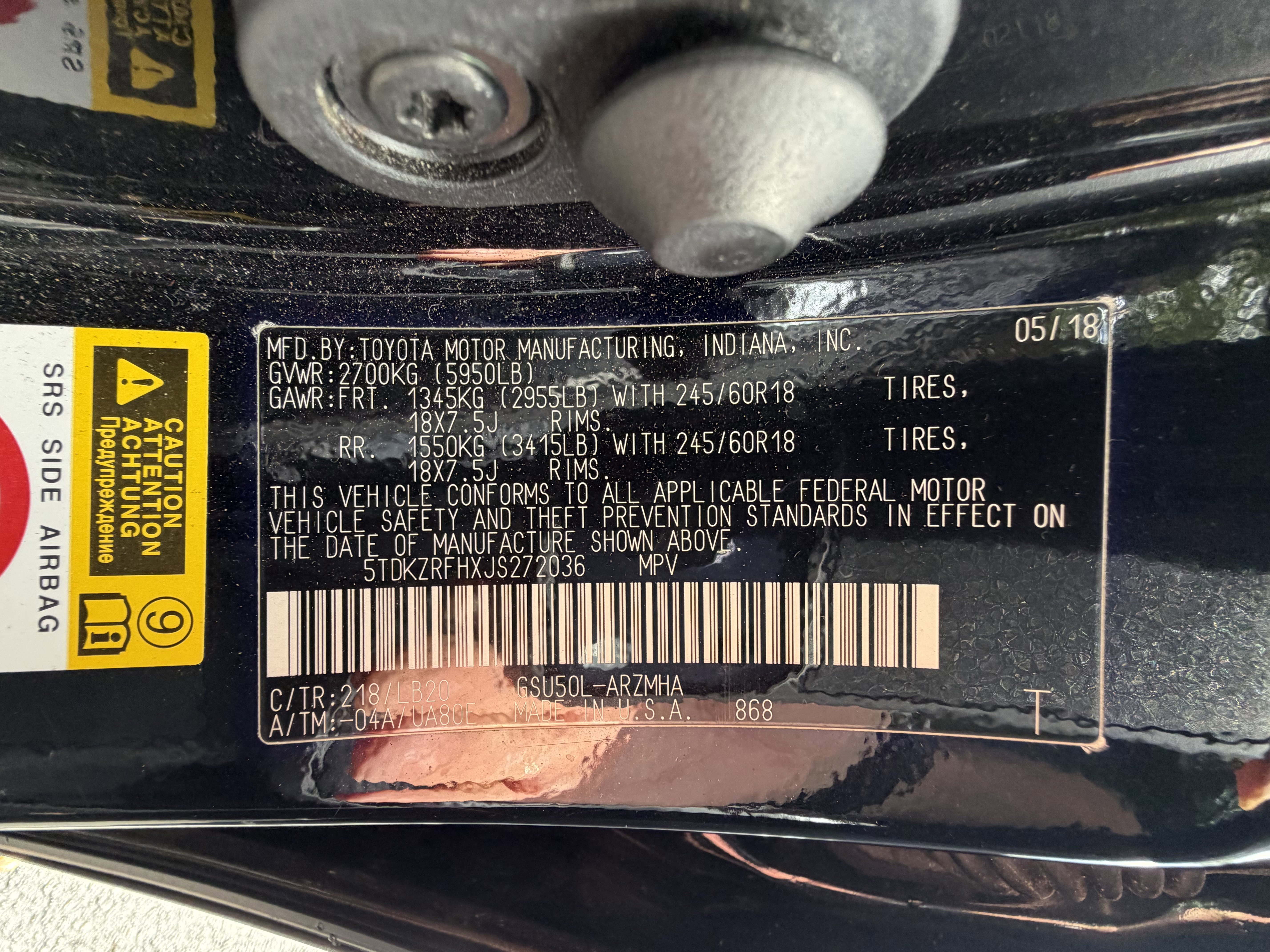 Used 2018 Toyota Highlander XLE FWD image 53
