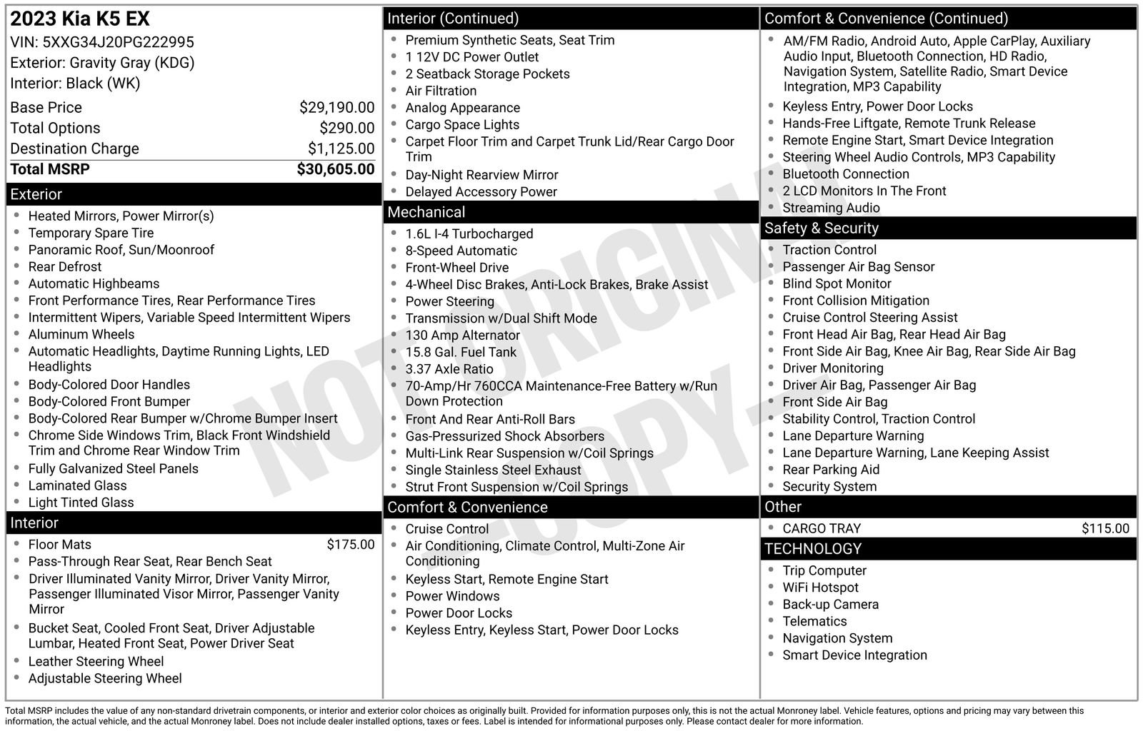 Used 2023 Kia K5 EX image 30