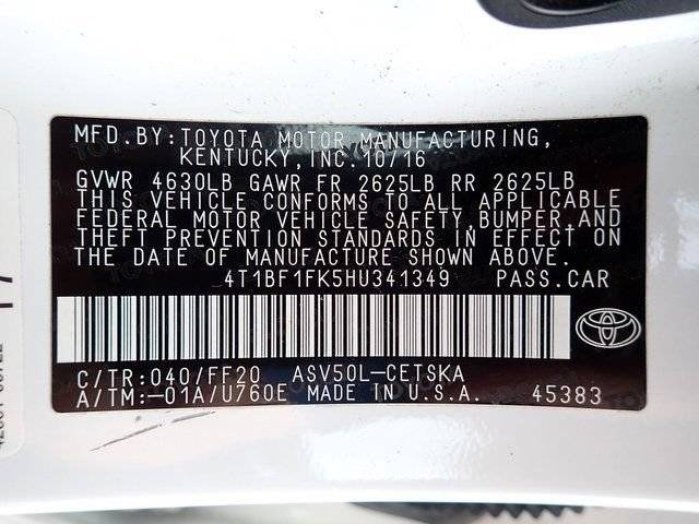 Used 2017 Toyota Camry LE FWD image 22