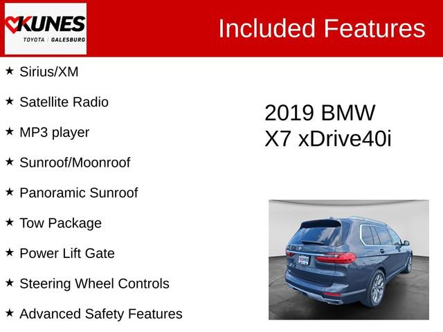 Used 2019 BMW X7 xDrive40i AWD/4WD image 3