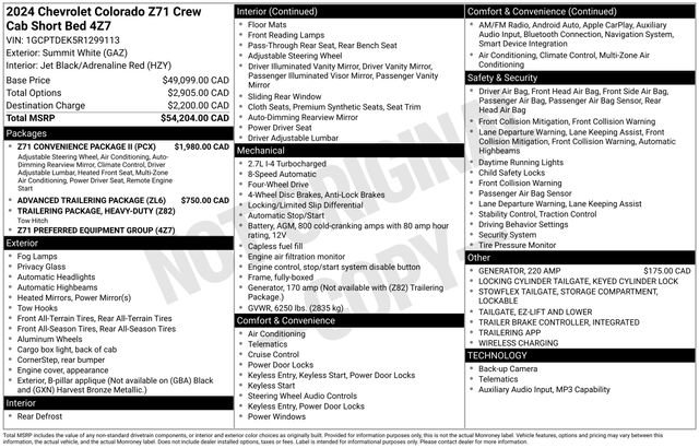 Used 2024 Chevrolet Colorado Z71 w/ Z71 Convenience Package 2 AWD/4WD image 21