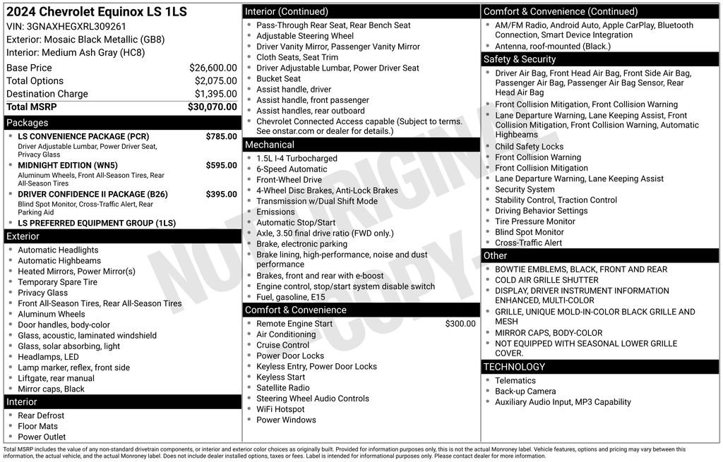Certified 2024 Chevrolet Equinox LS w/ LS Convenience Package FWD image 5