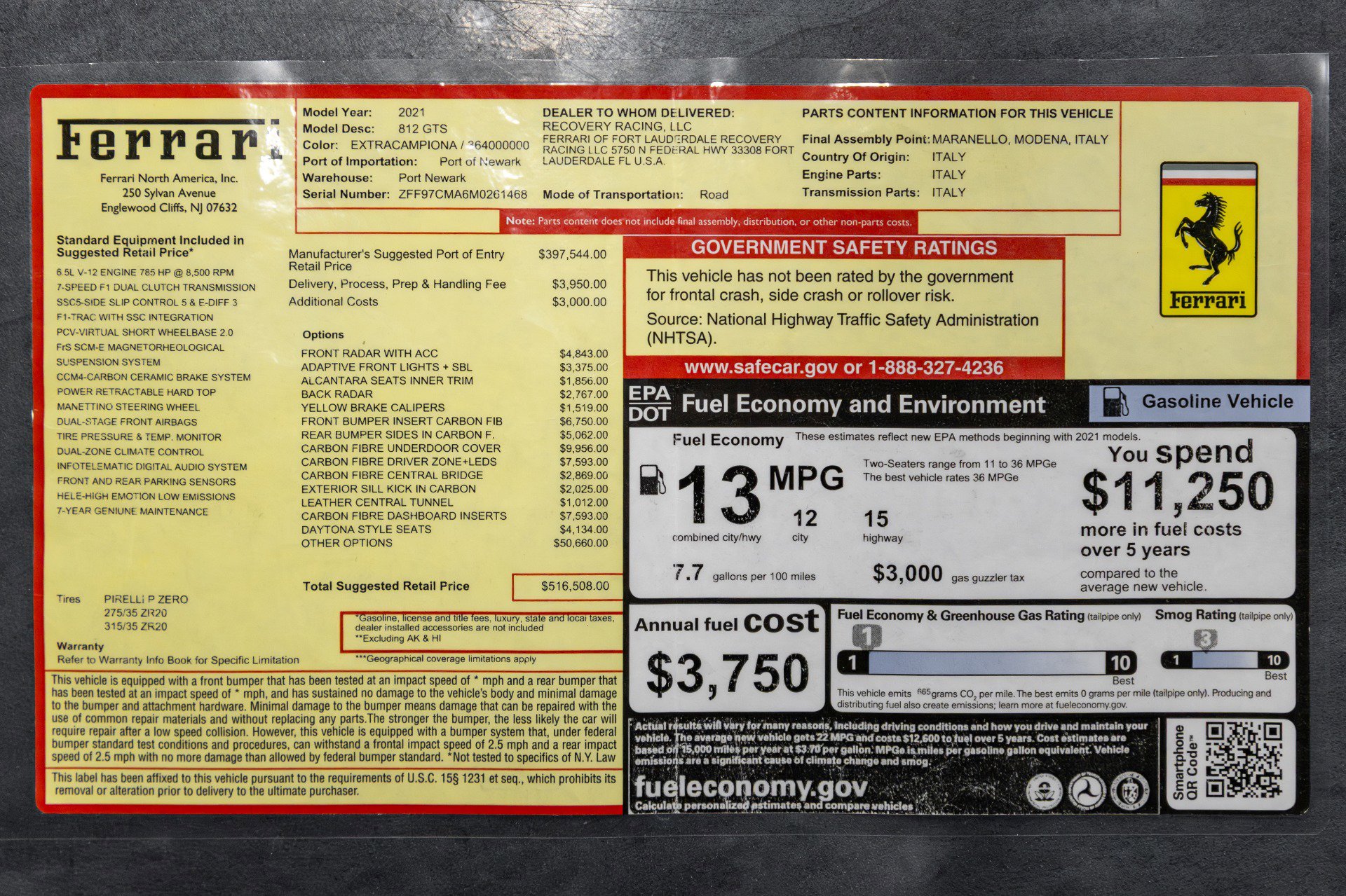 Used 2021 Ferrari 812 GTS image 6