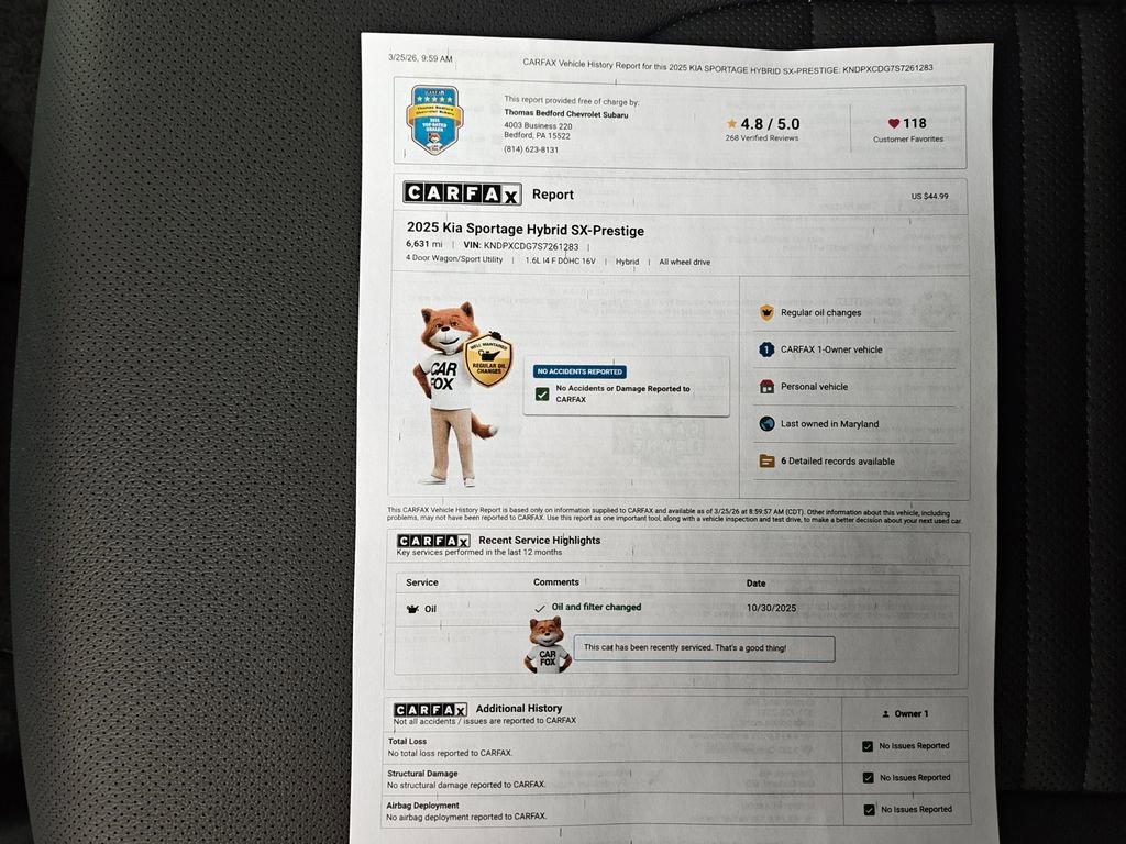 Used 2025 Kia Sportage SX Prestige image 44