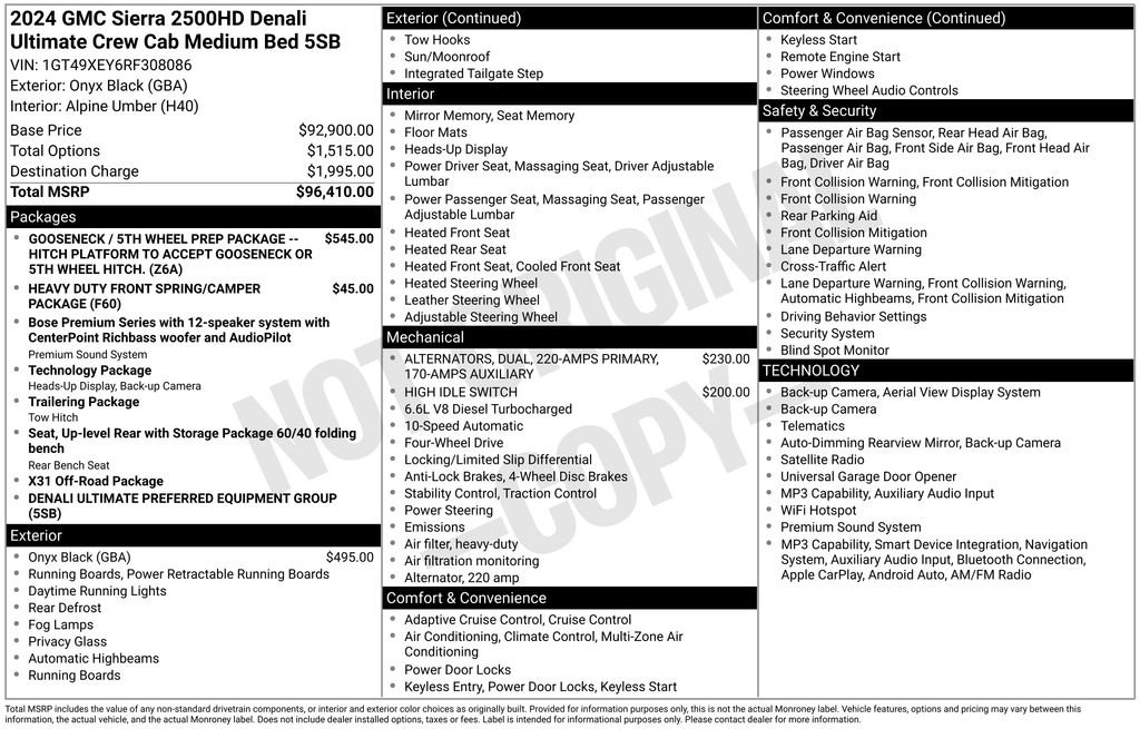 Certified 2024 GMC Sierra 2500 Denali Ultimate AWD/4WD image 51