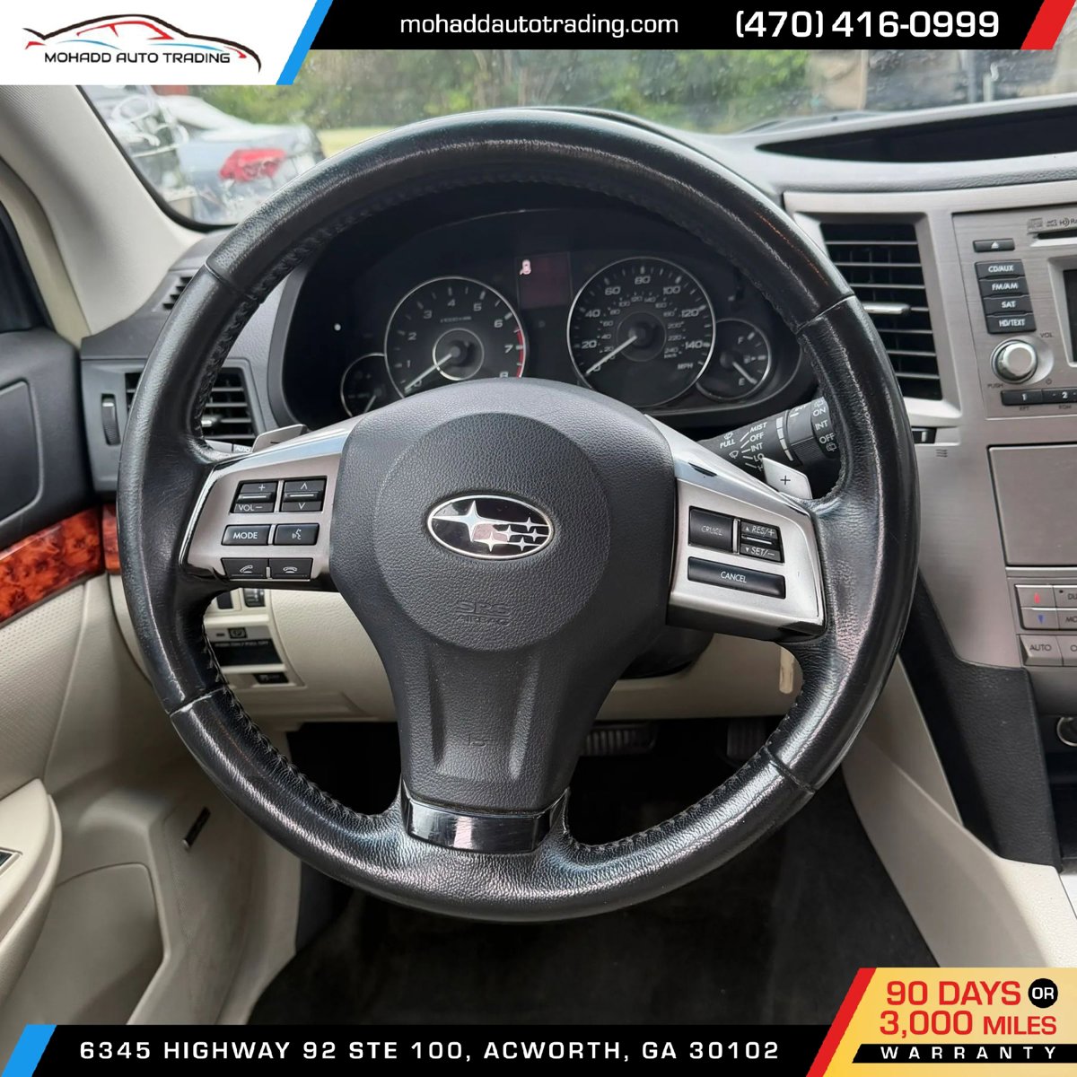 Used 2012 Subaru Outback 2.5i Limited w/ Moonroof Pkg AWD/4WD image 13