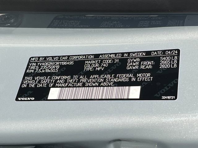 Used 2024 Volvo V90 B6 Cross Country Plus image 35