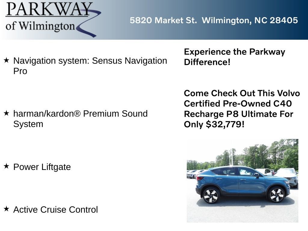 Certified 2023 Volvo C40 P8 Recharge Ultimate w/ Protection Package Premier AWD/4WD image 6