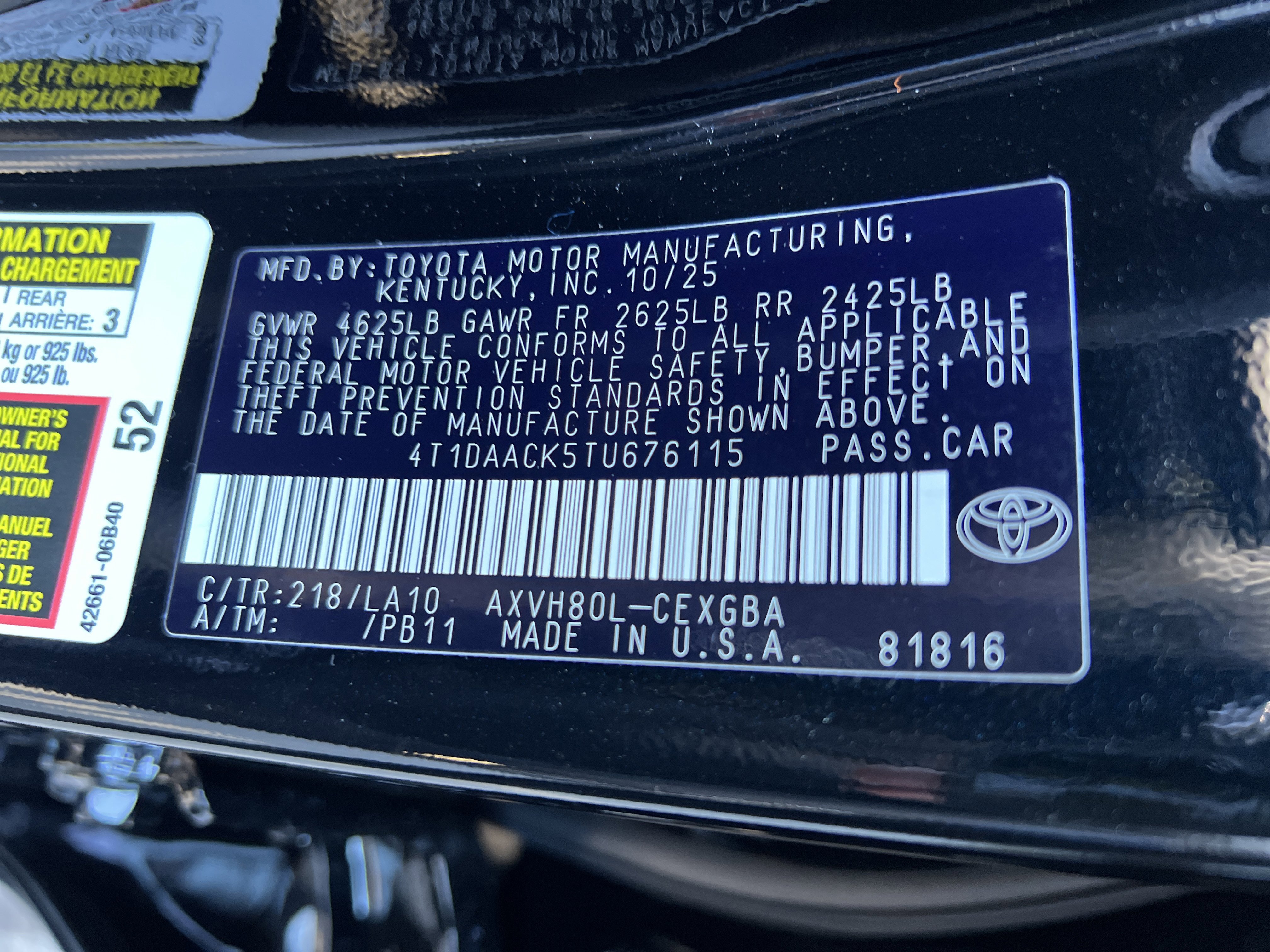 New 2026 Toyota Camry XLE w/ Premium Plus Package image 8