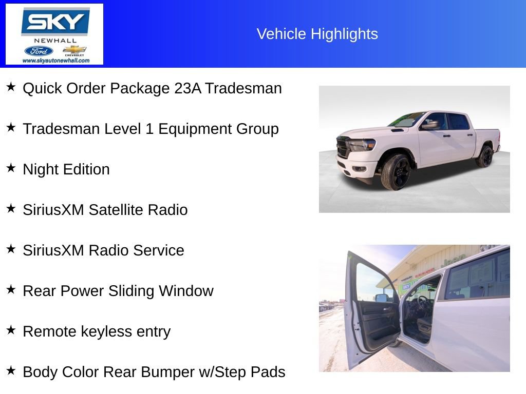Used 2024 RAM 1500 Tradesman w/ Night Edition image 12