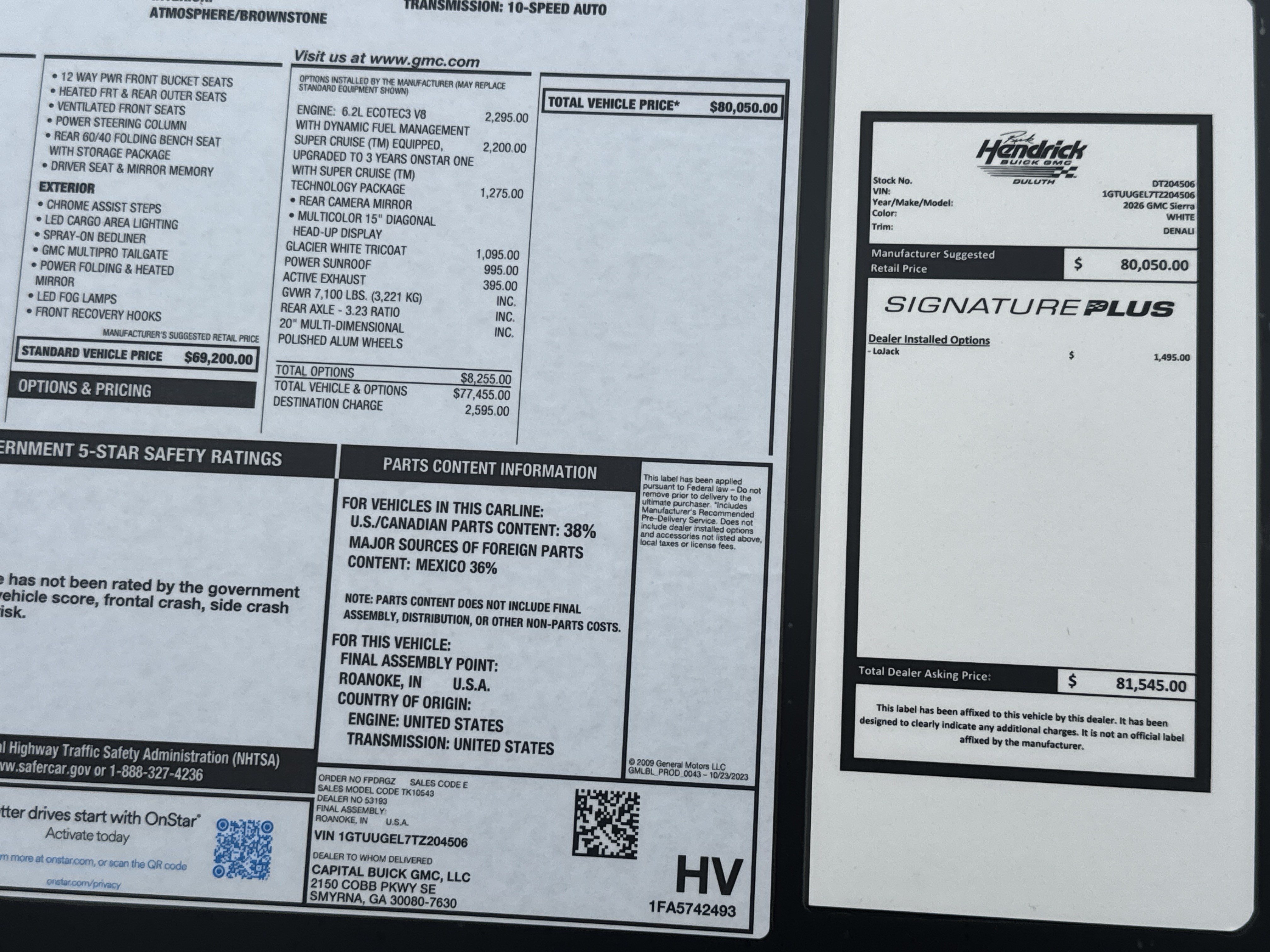 New 2026 GMC Sierra 1500 Denali w/ Technology Package AWD/4WD image 36