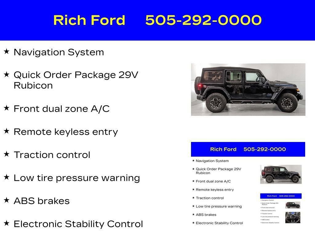 Used 2023 Jeep Wrangler Unlimited Rubicon 4xe AWD/4WD image 13