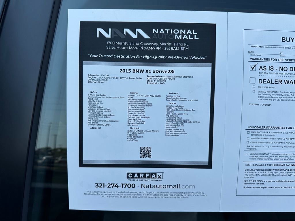 Used 2015 BMW X1 xDrive28i image 49