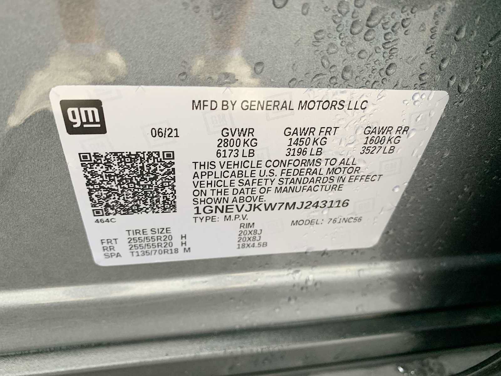 Certified 2021 Chevrolet Traverse RS AWD/4WD image 34