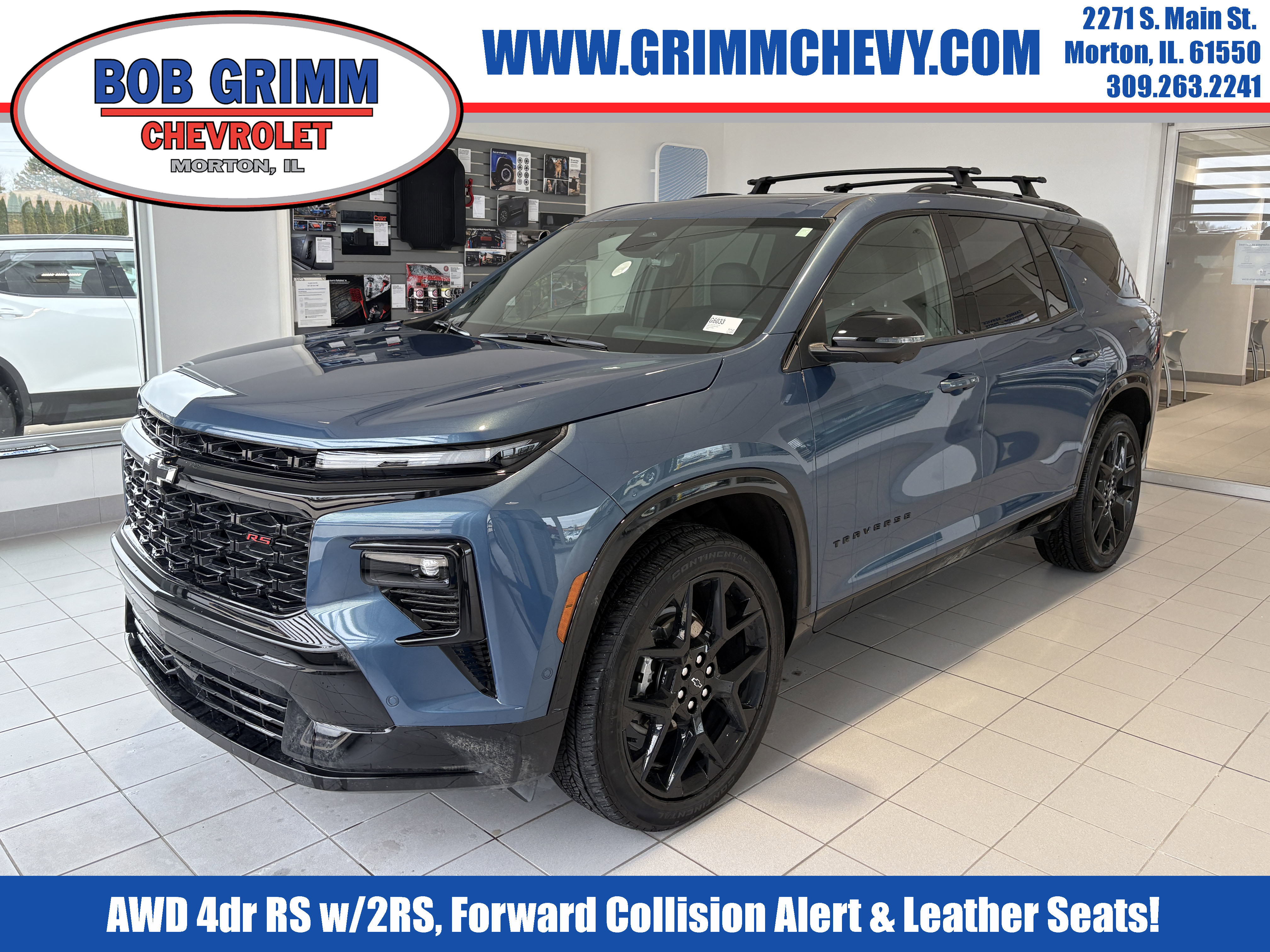 Used 2025 Chevrolet Traverse RS w/ LPO, Floor Liner Package image 1