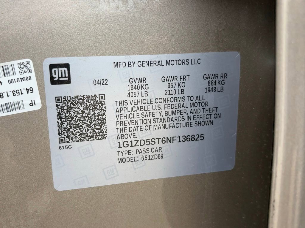 Used 2022 Chevrolet Malibu LT FWD image 26