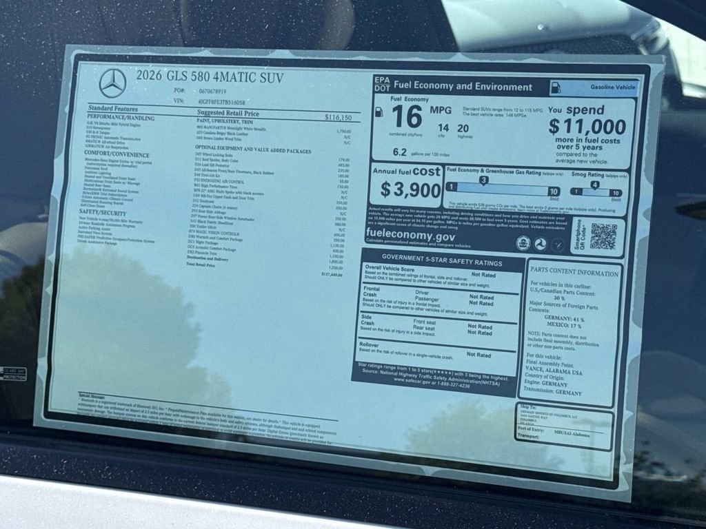 New 2026 Mercedes-Benz GLS 580 4MATIC image 9