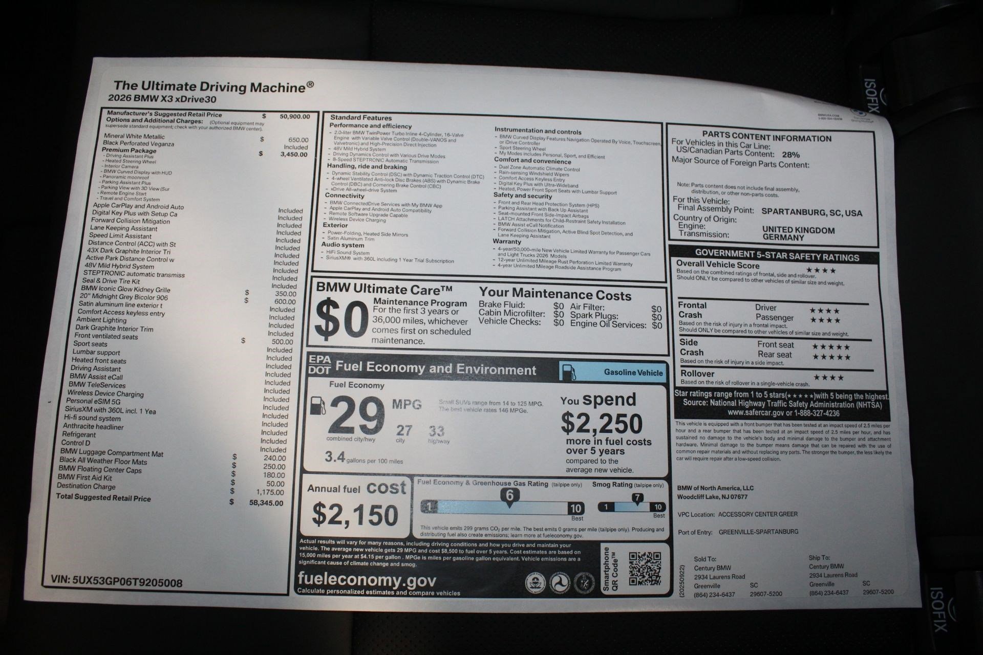Used 2026 BMW X3 xDrive30 w/ Premium Package AWD/4WD image 26