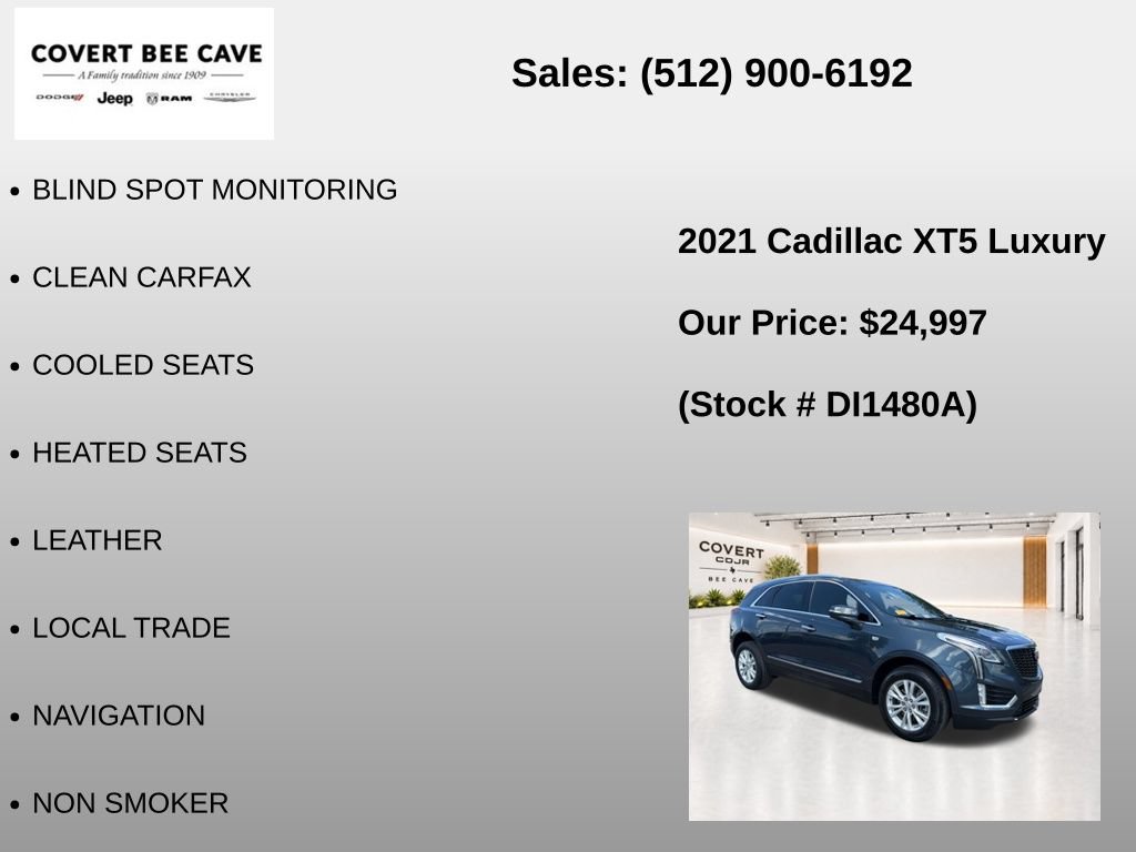 Used 2021 Cadillac XT5 Luxury w/ LPO, Floor Liner Package FWD image 7