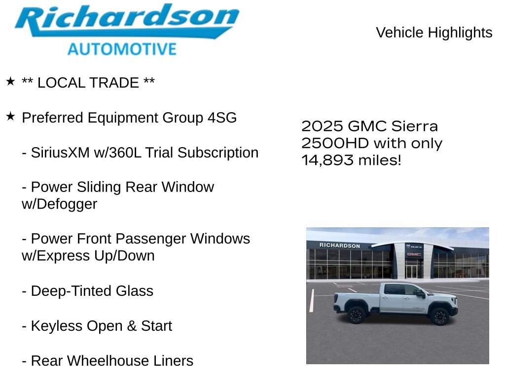Used 2025 GMC Sierra 2500 AT4X w/ Snow Plow Prep/Camper Package AWD/4WD image 11