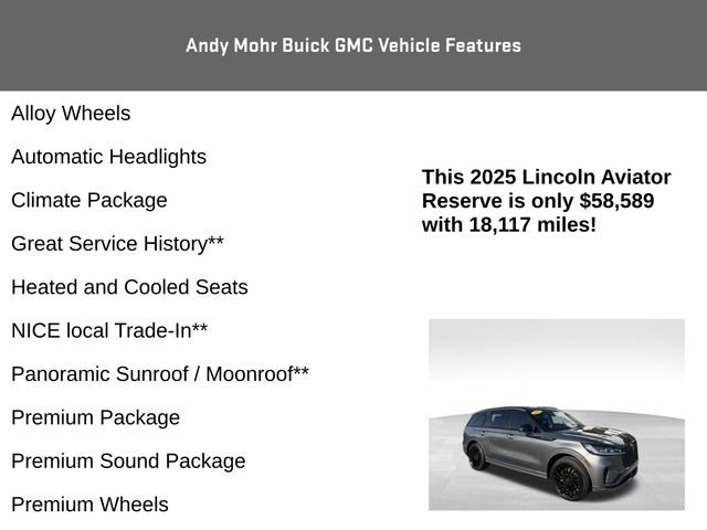 Used 2025 Lincoln Aviator Reserve w/ Equipment Group 201A AWD/4WD image 8