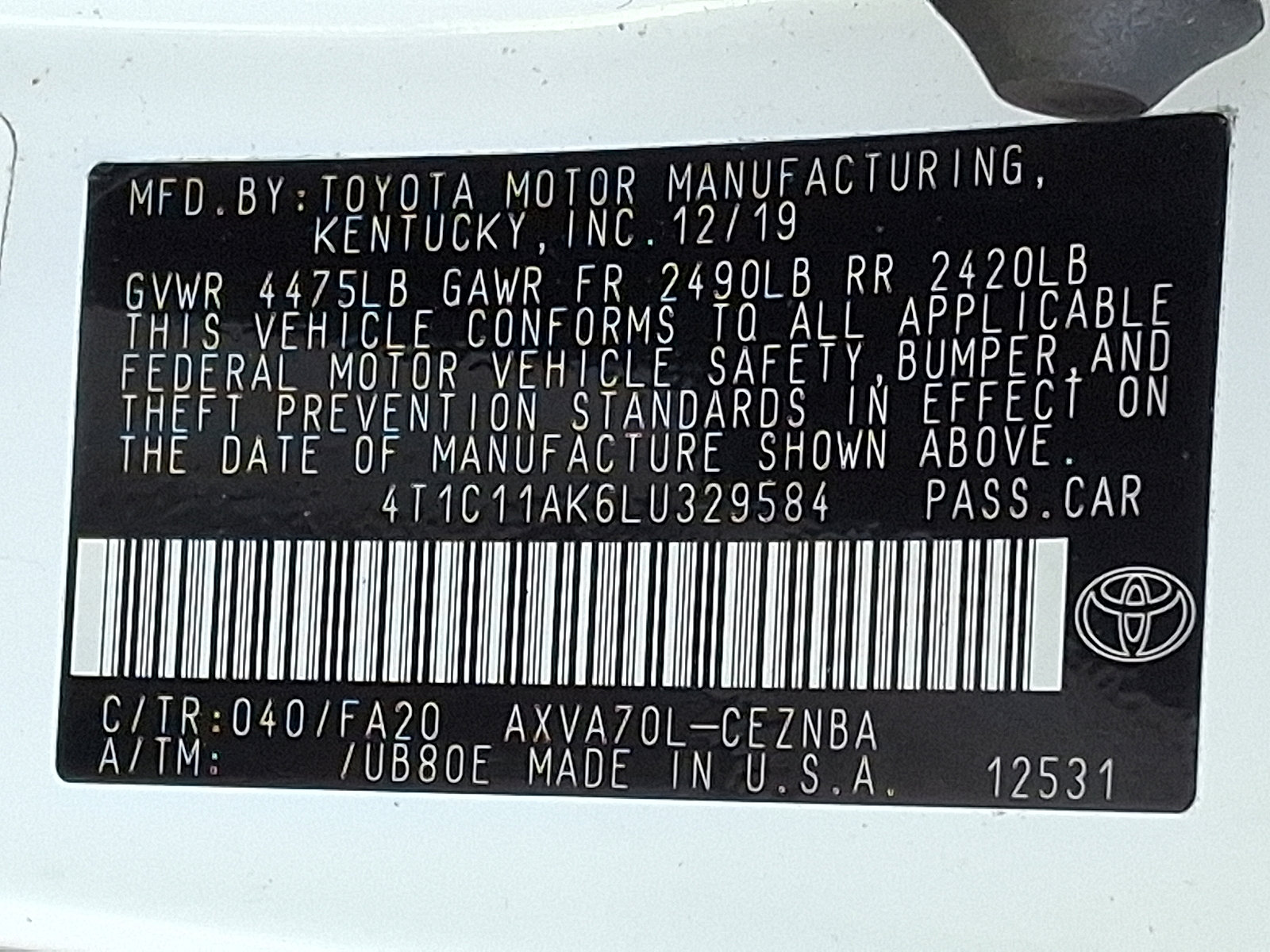 Used 2020 Toyota Camry LE image 26