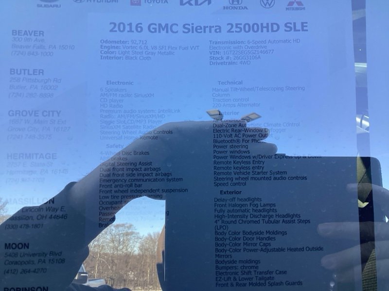 Used 2016 GMC Sierra 2500 SLE w/ SLE Preferred Package image 17