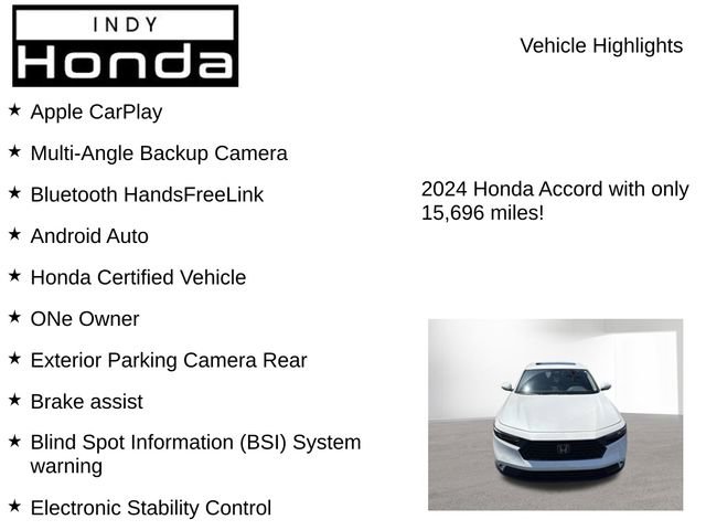 Used 2024 Honda Accord EX image 7