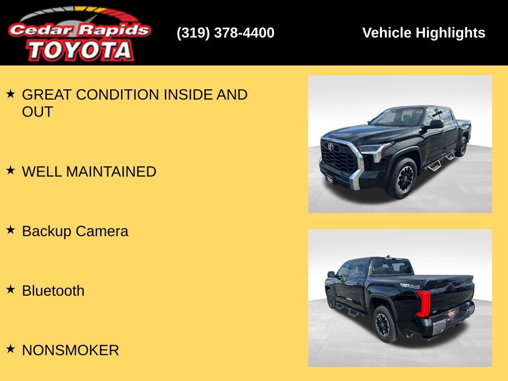 Used 2024 Toyota Tundra SR5 w/ TRD Off-Road Package AWD/4WD image 8