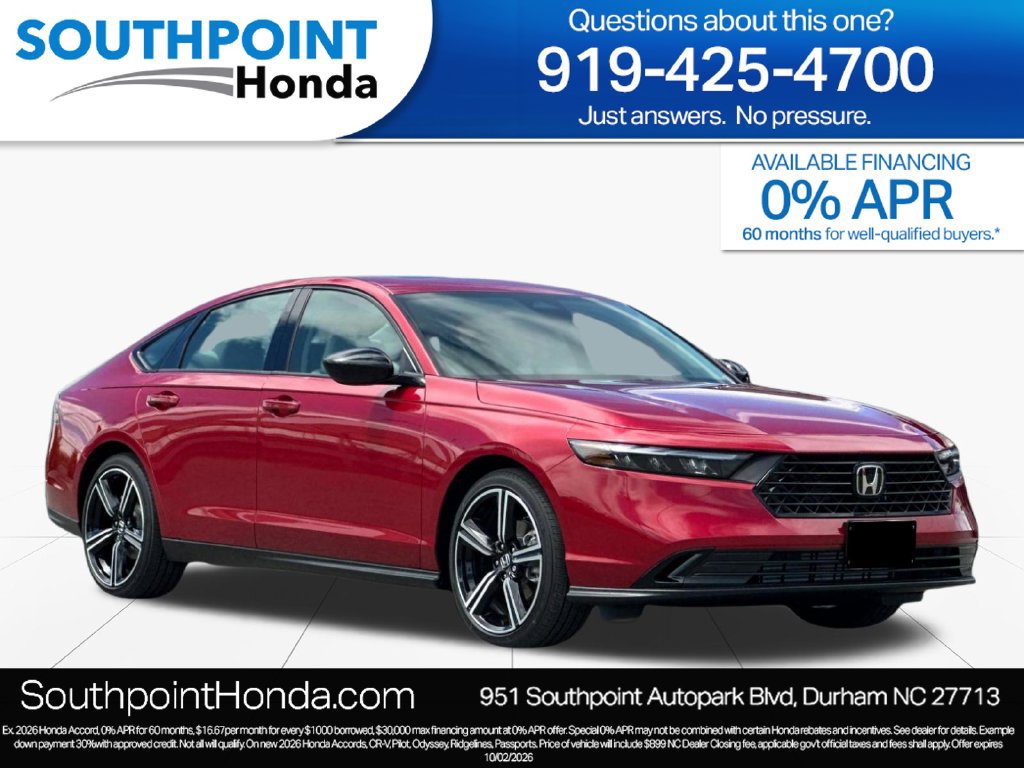 New 2026 Honda Accord SE
