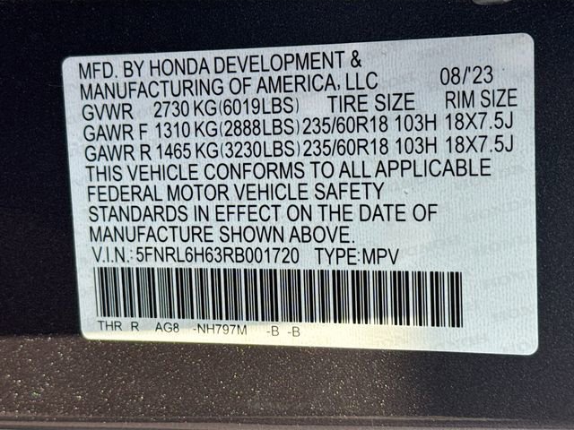 Certified 2024 Honda Odyssey EX-L image 33