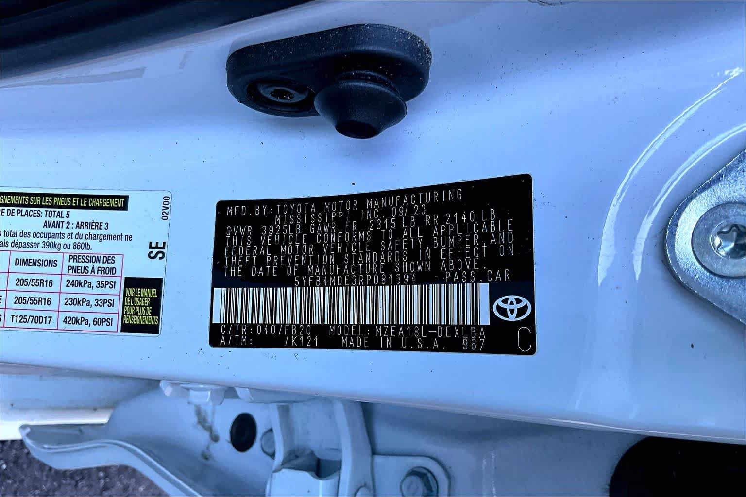 Used 2024 Toyota Corolla LE FWD image 34